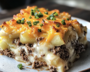 Cheesy Hamburger and Potato Casserole!