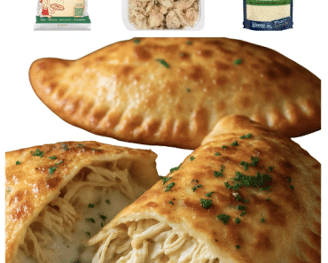 Chicken Alfredo Air Fryer Calzones