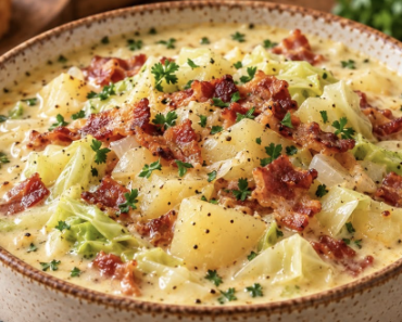 Irish Bacon Cabbage and Potato Soup