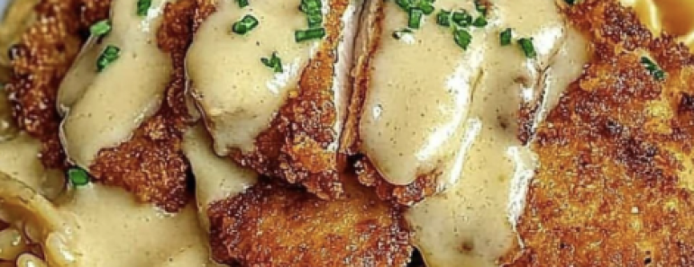 Crispy Chicken Creamy Pasta