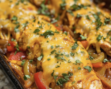 Cheesy Baked Fajita Chicken