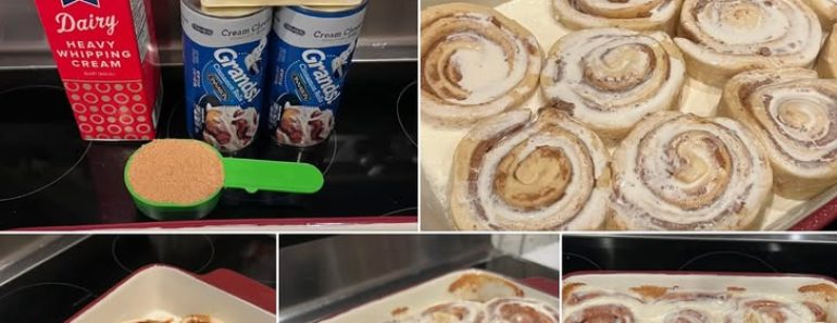 24- Quick ,Easy Fluffy Cinnamon Roll Breakfast Bake