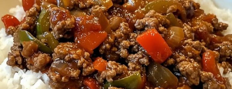24-Beef and Pepper Rice Bowl: A Flavorful One-Pan Meal