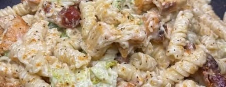24-Chicken Caesar Pasta Salad : A Flavor-Packed Meal You’ll Love!