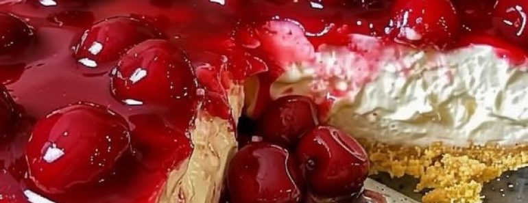24-Easiest No-Bake Cherry Cheesecake