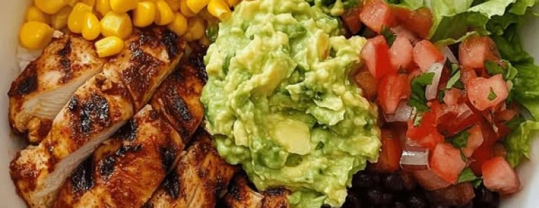 24-High-Protein Chicken Burrito Bowl