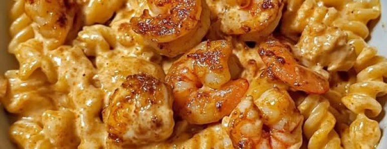 24-Creamy Cajun Shrimp and Chicken Pasta