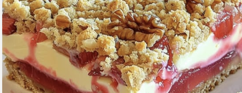 24-Rhubarb Cheesecake Squares