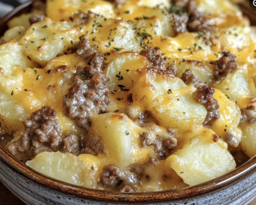 Cheesy Beef Potato Casserole