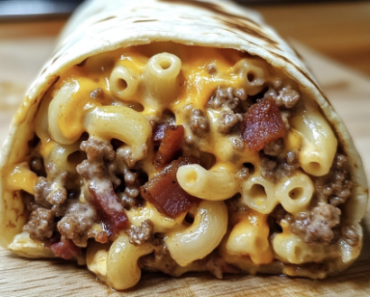 Bacon Mac ‘n’ Cheese Burger Wrap