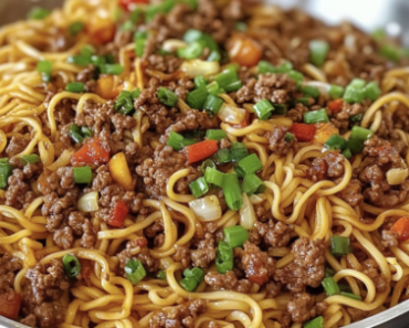 Mongolian Ground Beef Noodles