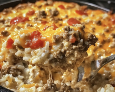 Cheesy Hamburger Rice Casserole