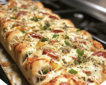 Cheesy Garbage Bread Delight
