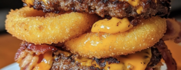 Loaded Bacon Cheeseburger Onion Rings