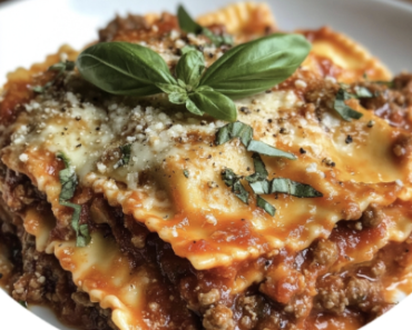 Crockpot Ravioli Lasagna