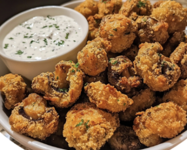 Crispy Fried Mushrooms with Cool Ranch Dip