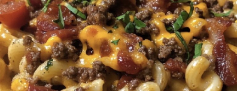 Bacon Cheeseburger Pasta