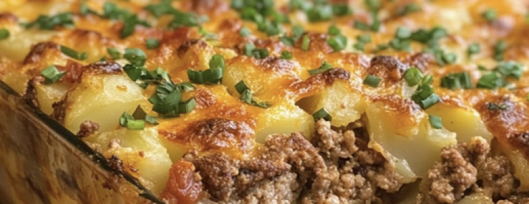 Loaded Potato Meatloaf Casserole