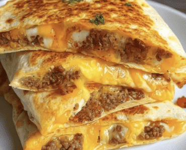 Blackstone Cheeseburger Quesadilla
