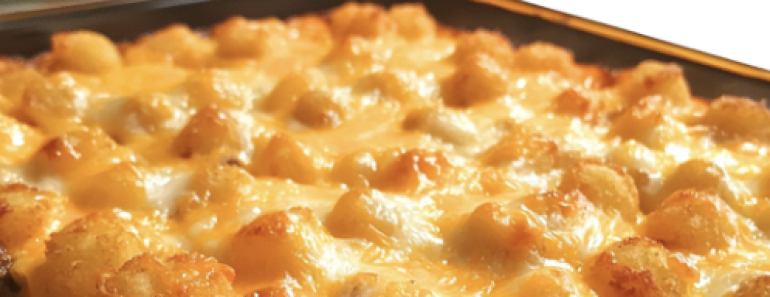 Cheesy Bacon Cheeseburger Tater Tot Casserole