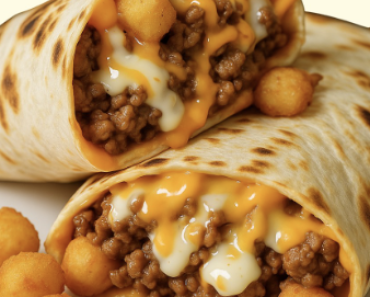 Cheesy Potato Burritos