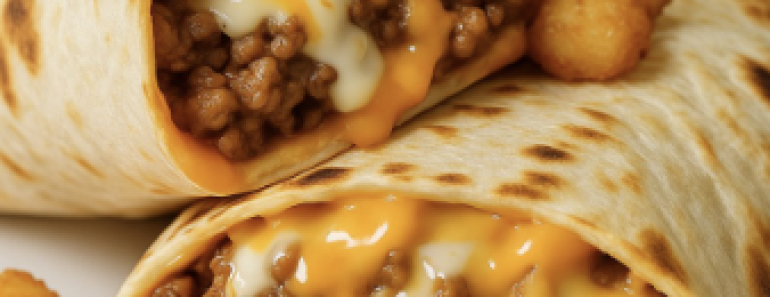 Cheesy Potato Burritos