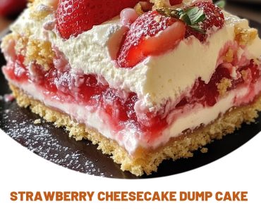 Strawberry Cheesecake Dump Cake 🍰 Strawberry Cheesecake Dump Cake 🍰
