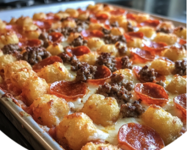 Tater Tot Pizza Casserole
