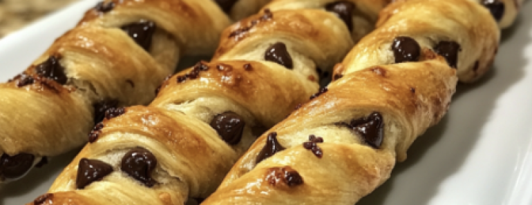 Chocolate Chip Cookie Dough Twists