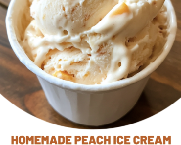 Homemade Peach Ice Cream Recipe
