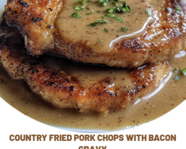 Country Fried Pork Chops with Bacon Gravy