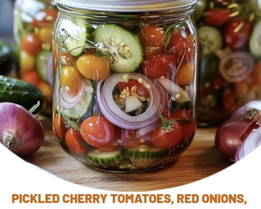 Pickled Cherry Tomatoes Red Onions Cucumbers