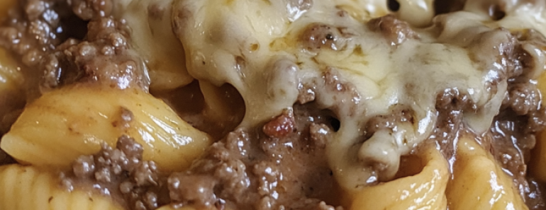 Cheesy Sloppy Cheeseburger Pasta