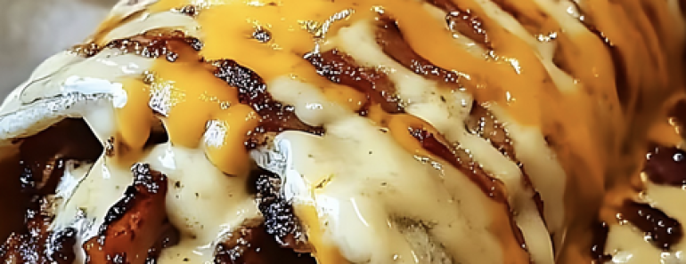 Cheesy Bacon Cheeseburger Burrito