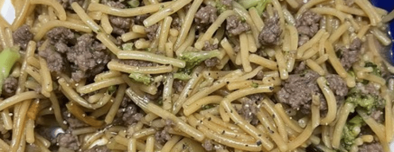 Baked Cream Cheese Spaghetti Casserole