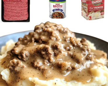 Ground BeefGravy Over Mashed Potatoes