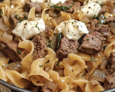 French Onion Beef and Noodles