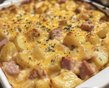 Cheesy Ham and Potato Casserole