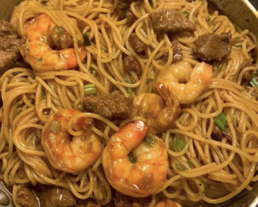 Shrimp and Steak Teriyaki Noodles