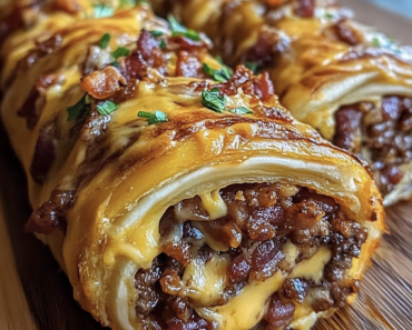 Garlic Butter Bacon Cheeseburger Rollups