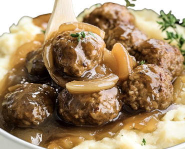 Crock Pot French Onion Meatballs