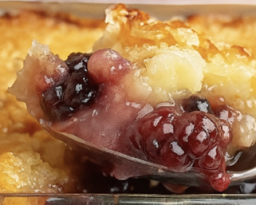 Warm & Sweet Blackberry Cobbler