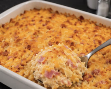 Ham and Cheese Hash Brown Casserole