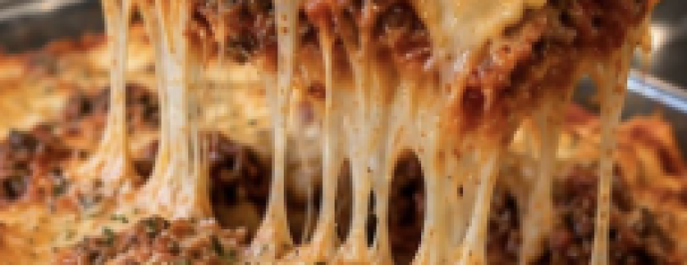 Cheesy Beef Ravioli Bake