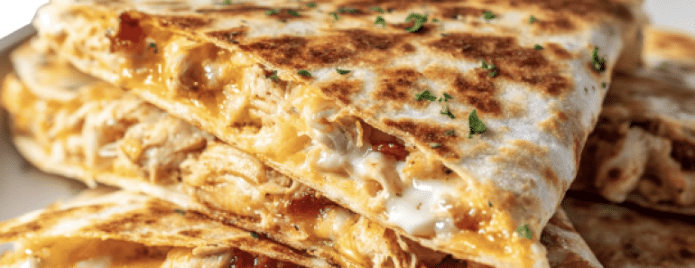 Chicken Bacon Ranch Quesadillas