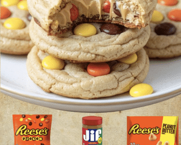 Peanut Butter Candy-Stuffed Cookies