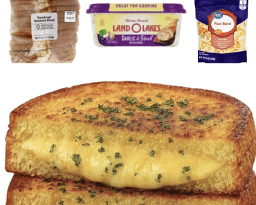 Garlic Bread Grilled Cheese