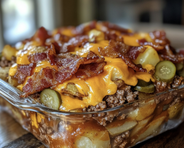 👉Loaded Bacon Cheeseburger & Potato Bake