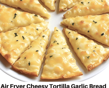 Air Fryer Cheesy Tortilla Garlic Bread Recipe