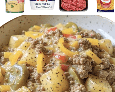Creamy Ground Beef Potato Skillet